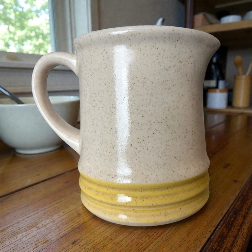 Kilncraft ironstone creamer, vintage Malta pattern, Japan, speckled stoneware